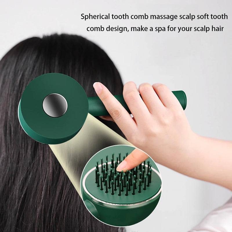 New One-Touch Auto Clean, Detangling, Air Cushion, Anti-Static, Scalp Massage Hairbrush 