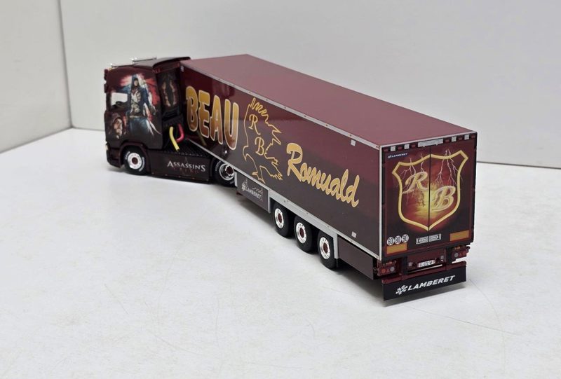 TRANSPORT BEAU ; SCANIA S HIGHLINE CS20H ​​4X2 REMORQUE FRIGORIFIQUE - 3 ESSIEUX