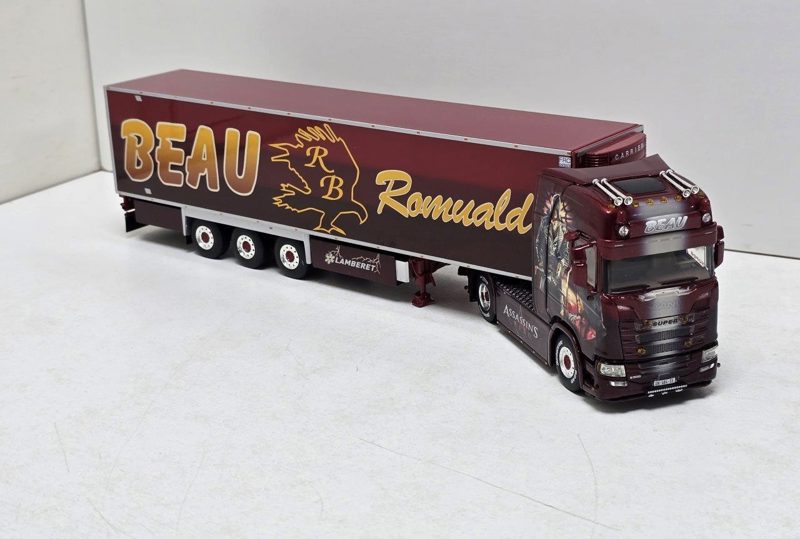 TRANSPORT BEAU ; SCANIA S HIGHLINE CS20H ​​4X2 REMORQUE FRIGORIFIQUE - 3 ESSIEUX
