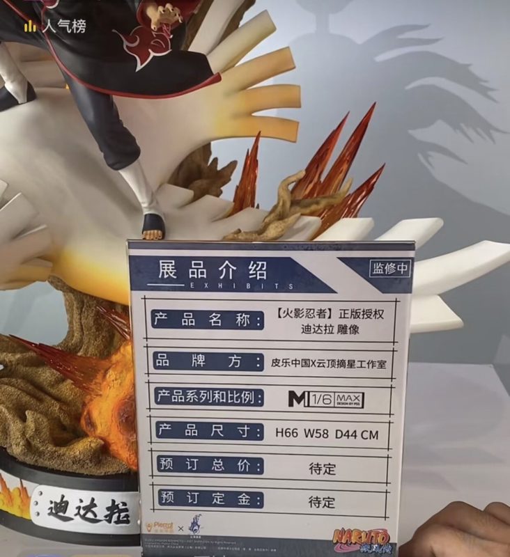Pickstar Studio Deidara Naruto Résine