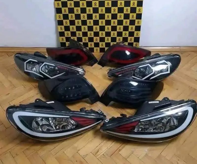 Lot complet de feux Peugeot 206 / 206+ – Avant et arrière – LED & Design Sport