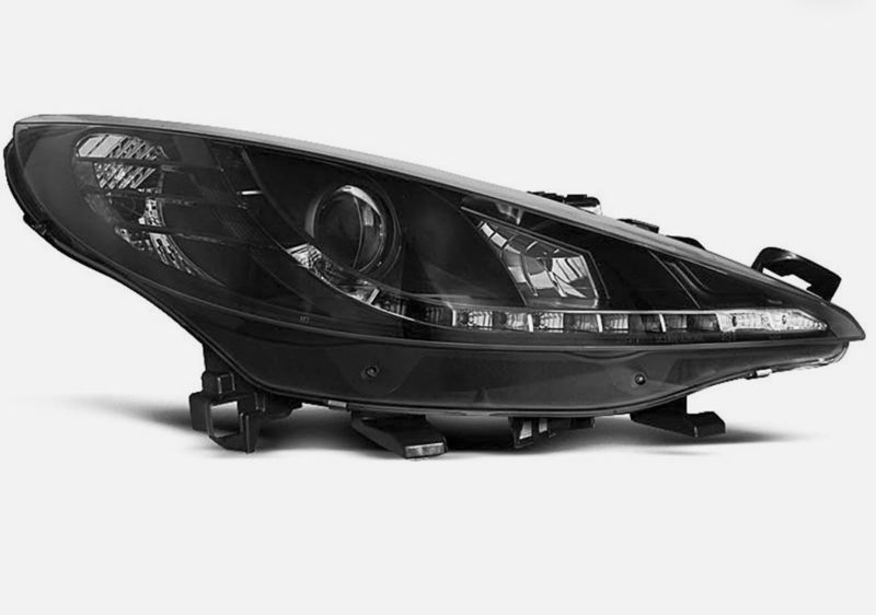 Paire de feux phares Peugeot 207 06-12 Daylight led noir