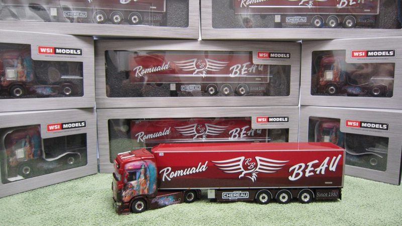 WSI 01-4714 SCANIA CS20H + 01-4440 SEMI-REMORQUE FRIGO CHEREAU ROMUALD BEAU !