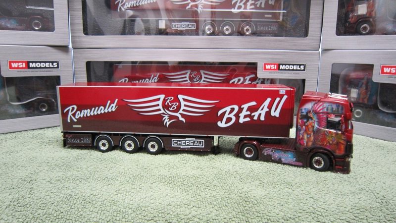 WSI 01-4714 SCANIA CS20H + 01-4440 SEMI-REMORQUE FRIGO CHEREAU ROMUALD BEAU !
