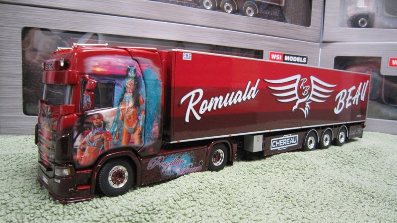 WSI 01-4714 SCANIA CS20H + 01-4440 SEMI-REMORQUE FRIGO CHEREAU ROMUALD BEAU !