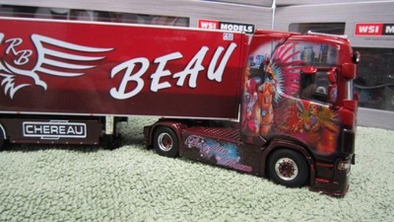 WSI 01-4714 SCANIA CS20H + 01-4440 SEMI-REMORQUE FRIGO CHEREAU ROMUALD BEAU !