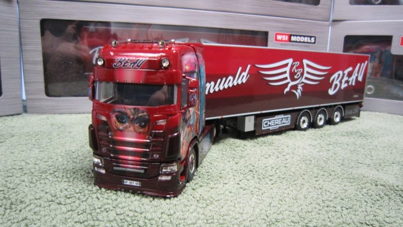 WSI 01-4714 SCANIA CS20H + 01-4440 SEMI-REMORQUE FRIGO CHEREAU ROMUALD BEAU !