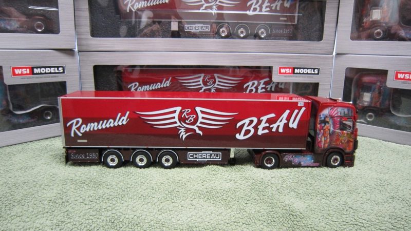 WSI 01-4714 SCANIA CS20H + 01-4440 SEMI-REMORQUE FRIGO CHEREAU ROMUALD BEAU !