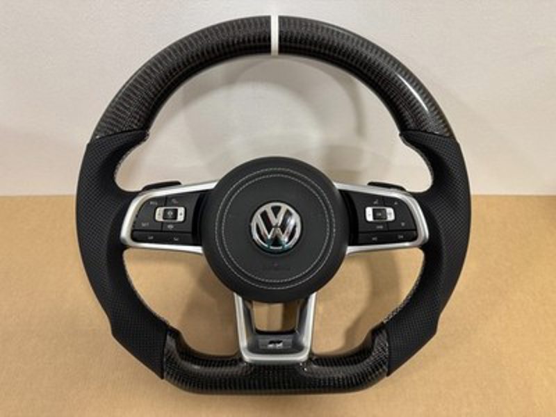 Volant carbone VW Tiguan II Arteon Passat B8 T-Roc R-Line DSG ACC