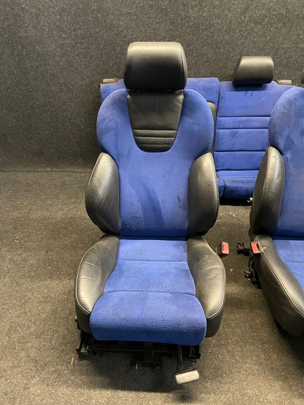 Equipement cuir RECARO Audi S3 A3 8L 3 portes sièges ALCANTARA bleu équipement