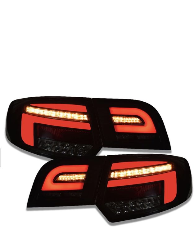 Feux arrière à LED Audi A3 8P Sportback 03-08 avec clignotants dynamiques en optique 8V Facelift noir/fumé