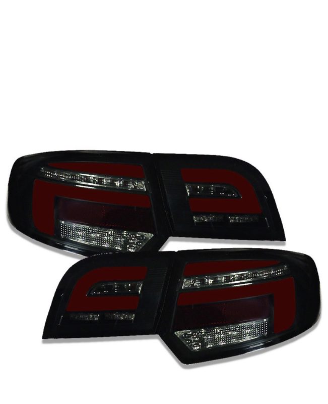 Feux arrière à LED Audi A3 8P Sportback 03-08 avec clignotants dynamiques en optique 8V Facelift noir/fumé