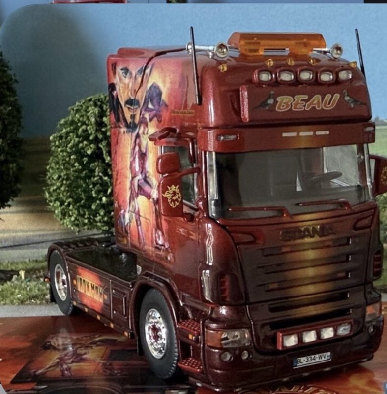 Tekno Scania série R Topline 4x2 BEAU "Iron Man"