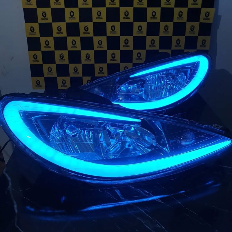 Kit de phares LED multicolores – Peugeot 206