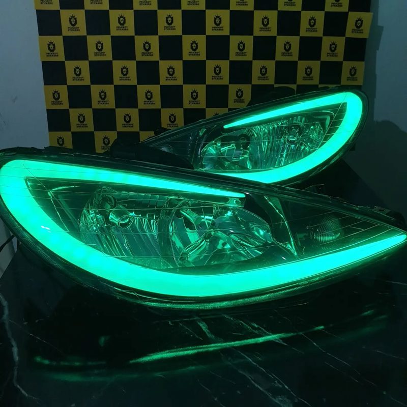 Kit de phares LED multicolores – Peugeot 206