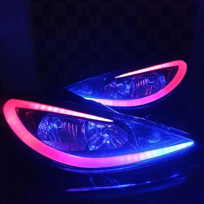 Kit de phares LED multicolores – Peugeot 206